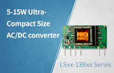 5-15W Ultra-Compact Size AC/DC converter LSxx-13Bxx Series