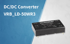 50W DCDC Converter VRB_LD-50WR3 with no-load consumption as low as 0.048W