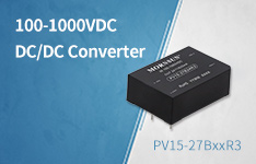 100-1000VDC Input DC/DC Converter - PV15-27BxxR3 series