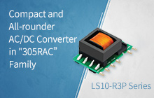 Compact and All-round AC/DC Converter in "305RAC" Family--LS10-R3P Series