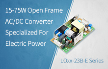 15-75W Open Frame AC/DC Converter Specialized For Electric Power - LOxx-23B-E Series