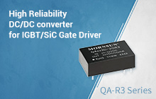High Reliability DC/DC converter QAxx3D-2GR3 for IGBT/SiC Gate Driver