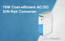 75W Cost-effective AC/DC DIN-Rail Converter — LI75-20BxxR2S Series