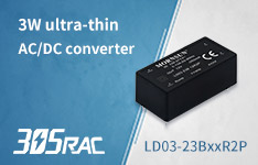 3W cost-effective and ultra-compact AC-DC Converter--LDxx-23BxxR2P in 305RAC Family