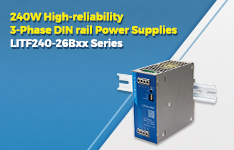 240W High-reliability 3-Phase DIN rail Power Supplies - LITF240-26Bxx Series