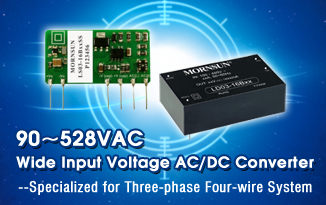  90~528VAC Wide Input voltage AC/DC Converter Specialized for Three-phase Four-wire System